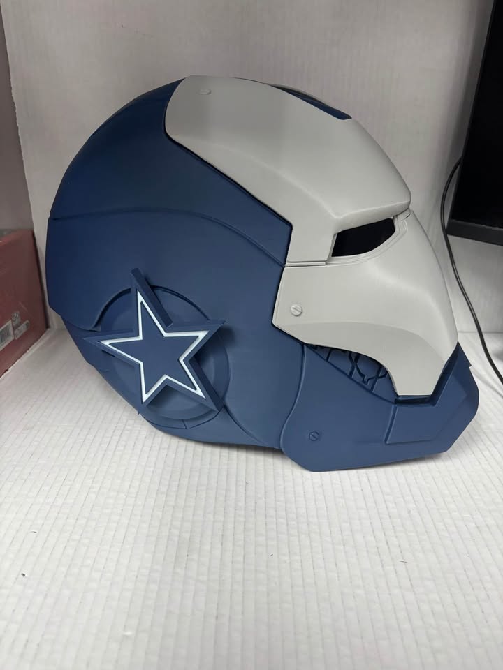 3D PRINTED IRON MAN HELMET (DALLAS COWBOYS) 3D PRINTED IRON MAN HELMET (DALLAS COWBOYS)