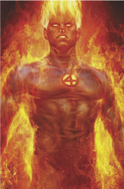 Fantastic Four #1 Artgerm Human Torch Virgin Exclusive Variant