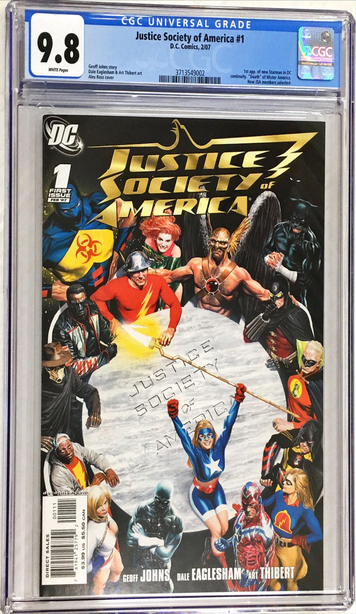 JUSTICE SOCIETY OF AMERICA #1 CGC 9.8 1ST NEW STARMAN – Outer