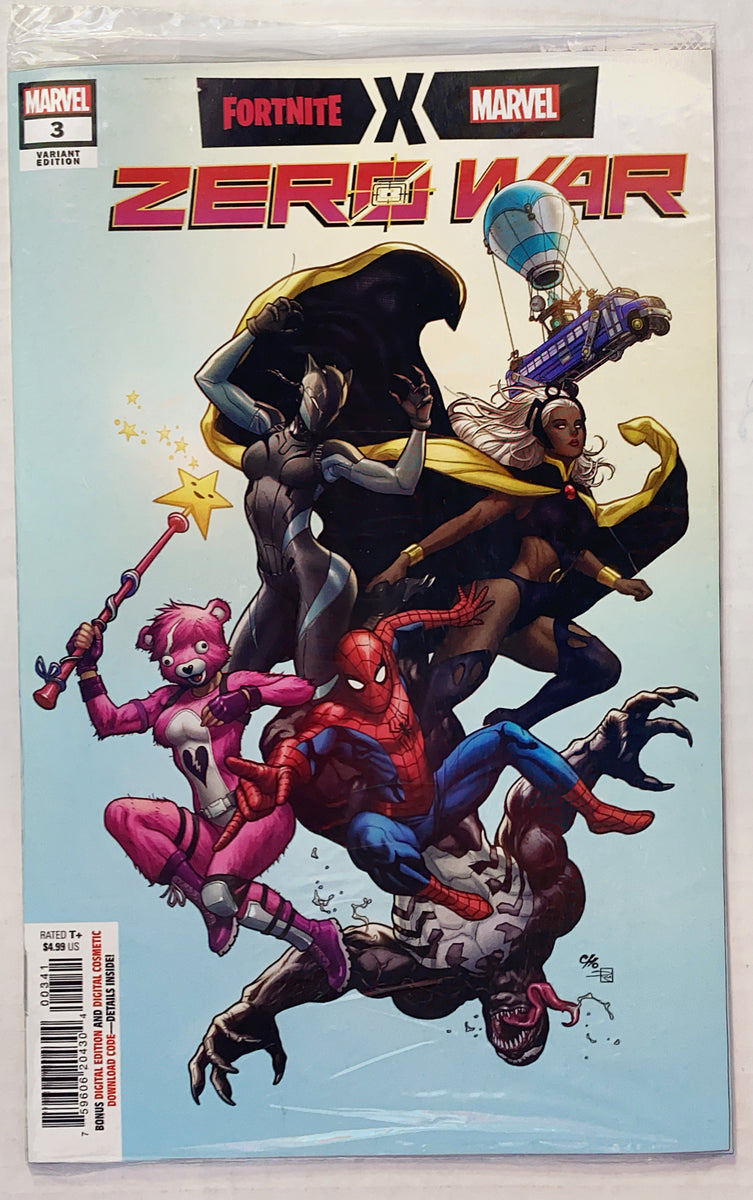 FORTNITE X MARVEL ZERO WAR 3 125 RATIO SEALED W/ CODE Actual Scan
