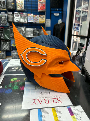 3D PRINTED WOLVERINE HELMET (CHICAGO BEARS)