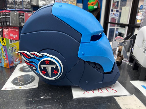 3D PRINTED IRON MAN HELMET (TENNESSEE TITANS) – Outer Limits Boro