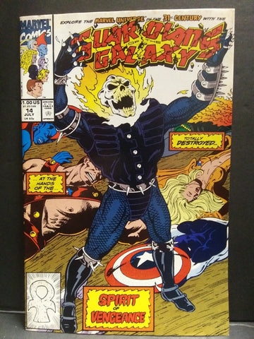 Guardians Of The Galaxy #14 July 1991 (1st "Future" Ghost Rider)