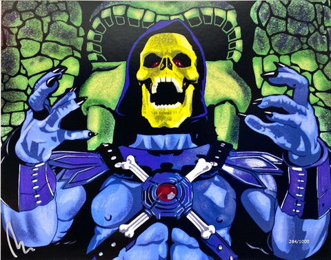 Masters of the Universe "Skeletor" Print Signed by artist w/COA