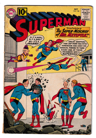 Superman #148 - Oct 1961 - The Super Mischief of Mxyzptlk