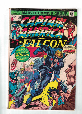 Captain America #180 - 1st Appearance and Origin of Steve Rogers as Nomad
