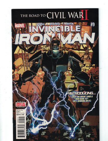 Invincible Iron Man #9 1st Full Riri Williams 1st Print B