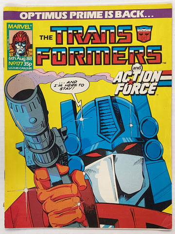 TRANSFORMERS MAGAZINE #177 (1988) AUGUST 6th