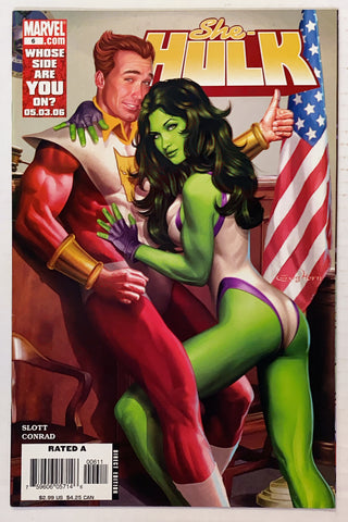 She-Hulk #6 Marvel Comics (2006) Greg Horn Cover Controversial Issue Starfox