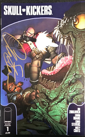 SKULLKICKERS #1 SECOND PRINTING SIGNED BY CHRIS STEVENS
