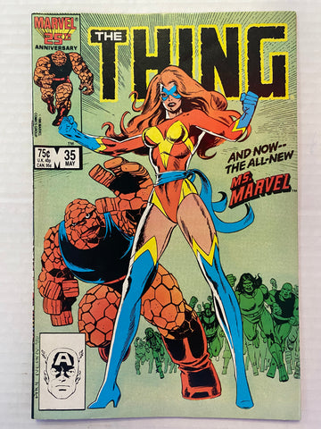 THE THING #35 (Marvel Comics 1986) Sharon Ventura becomes MS MARVEL