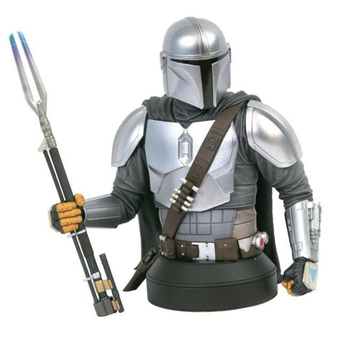 Exclusive SDCC 2020 Star Wars Mandalorian (Beskar Armor) 1:6 Scale Mini-Bust